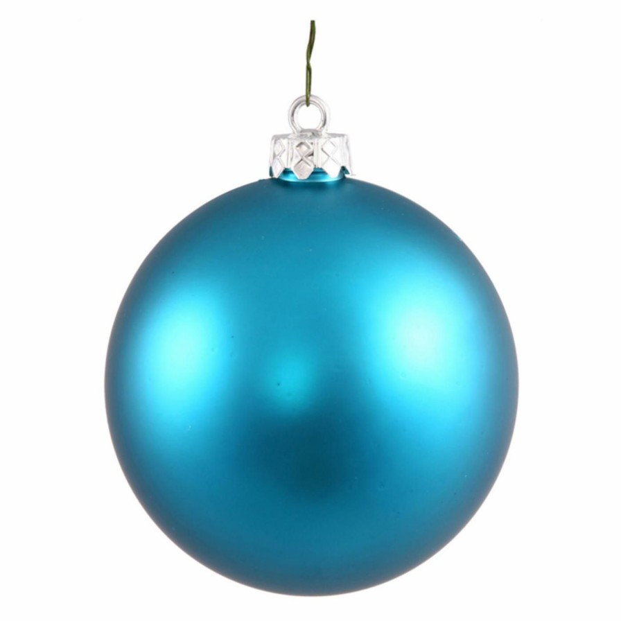 Ornaments * | Brand New Yellow Ornaments Vickerman 4.75 In. Matte Ball Ornament Set Of 4