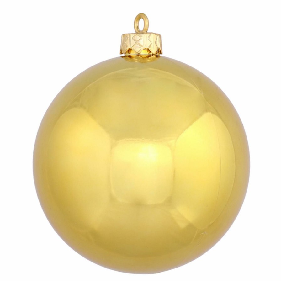 Ornaments * | Best Pirce Yellow Ornaments Vickerman 2.4 In. Shiny Ball Ornament Set Of 60