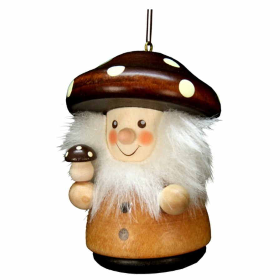 Ornaments * | Cheap Alexander Taron Brown Ornaments Christian Ulbricht Mushroom Man Natural Ornament