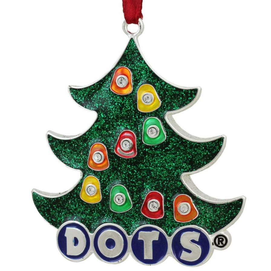 Ornaments * | Best Sale Multicolored Ornaments Northlight 3 In. Silver Plated Dots Candy Christmas Tree Ornament