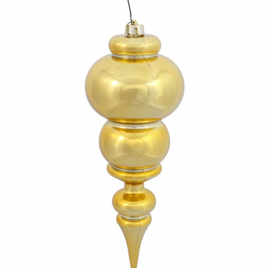 Ornaments * | Outlet Metallic Ornaments Vickerman 14 In. Shiny Finial Ornament