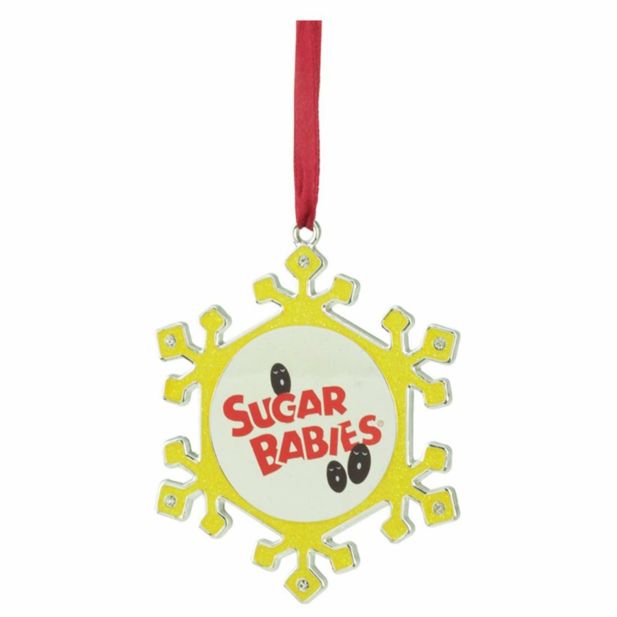 Ornaments * | Wholesale Yellow Ornaments Northlight Snowflake Sugar Babies Christmas Ornament With European Crystals