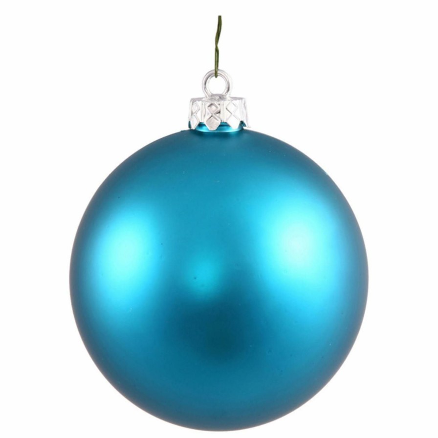 Ornaments * | Promo Green Ornaments Vickerman 2.4 In. Matte Ball Ornament Set Of 24