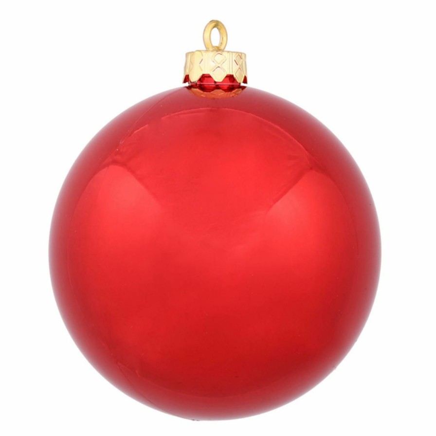 Ornaments * | Discount Yellow Ornaments Vickerman 2.75 In. Shiny Ball Ornament Set Of 12