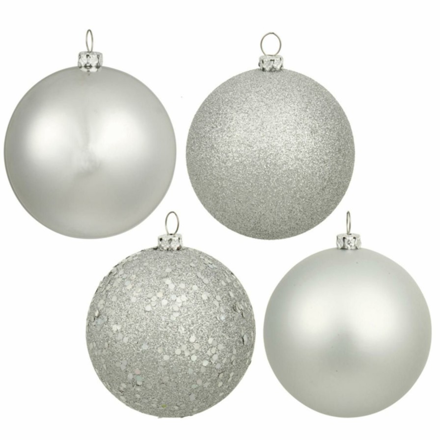 Ornaments * | New Orange Ornaments Vickerman 1.6 In. Multi Finish Ball Ornament Set Of 96