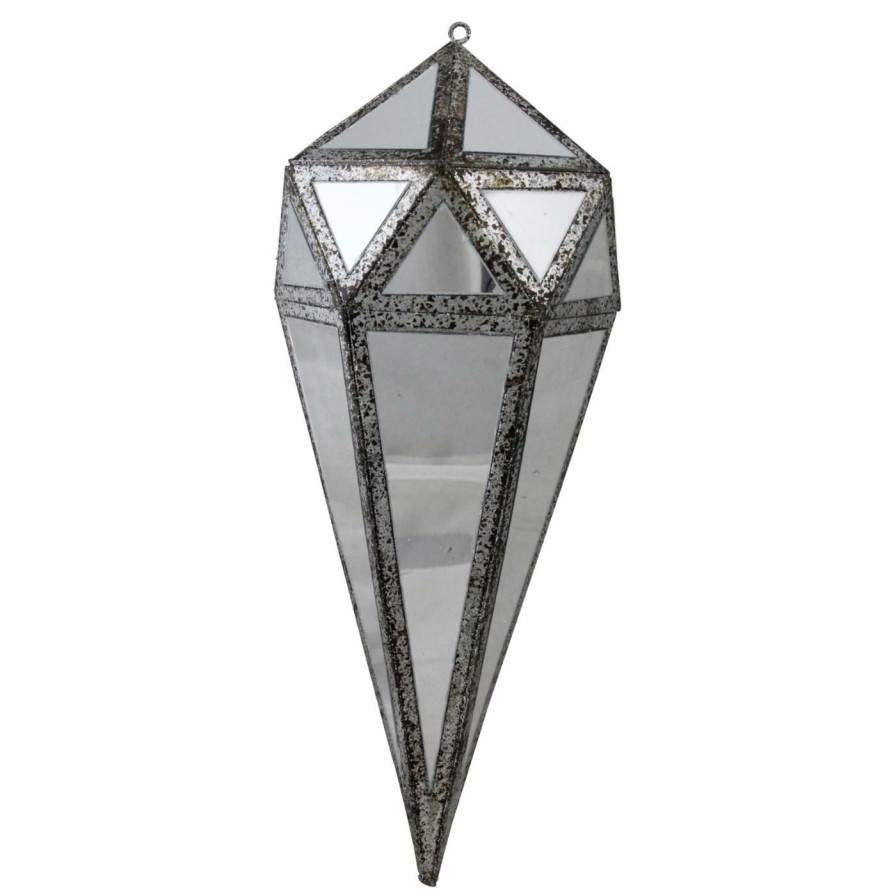 Ornaments * | Best Deal Brown Ornaments Northlight 10.5 In. Geometric Drop Ornament