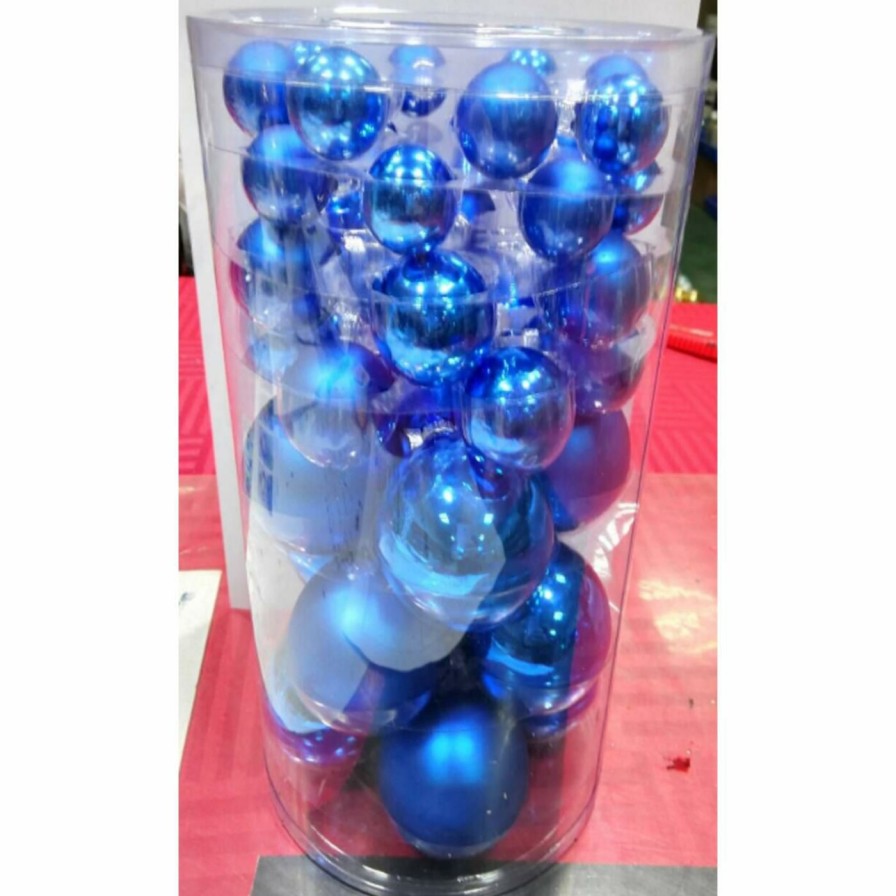 Ornaments * | Flash Sale Blue Ornaments Northlight 40 Piece Blue Glass Ball Ornament Set