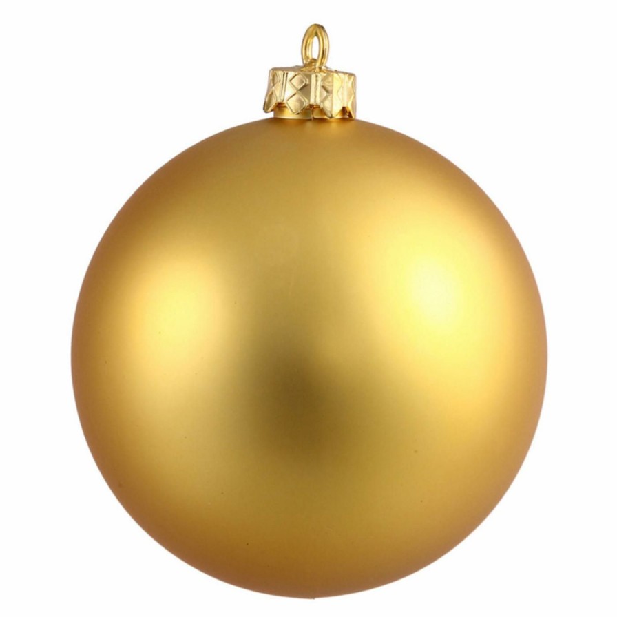 Ornaments * | Best Pirce Yellow Ornaments Vickerman 12 In. Matte Ball Ornament