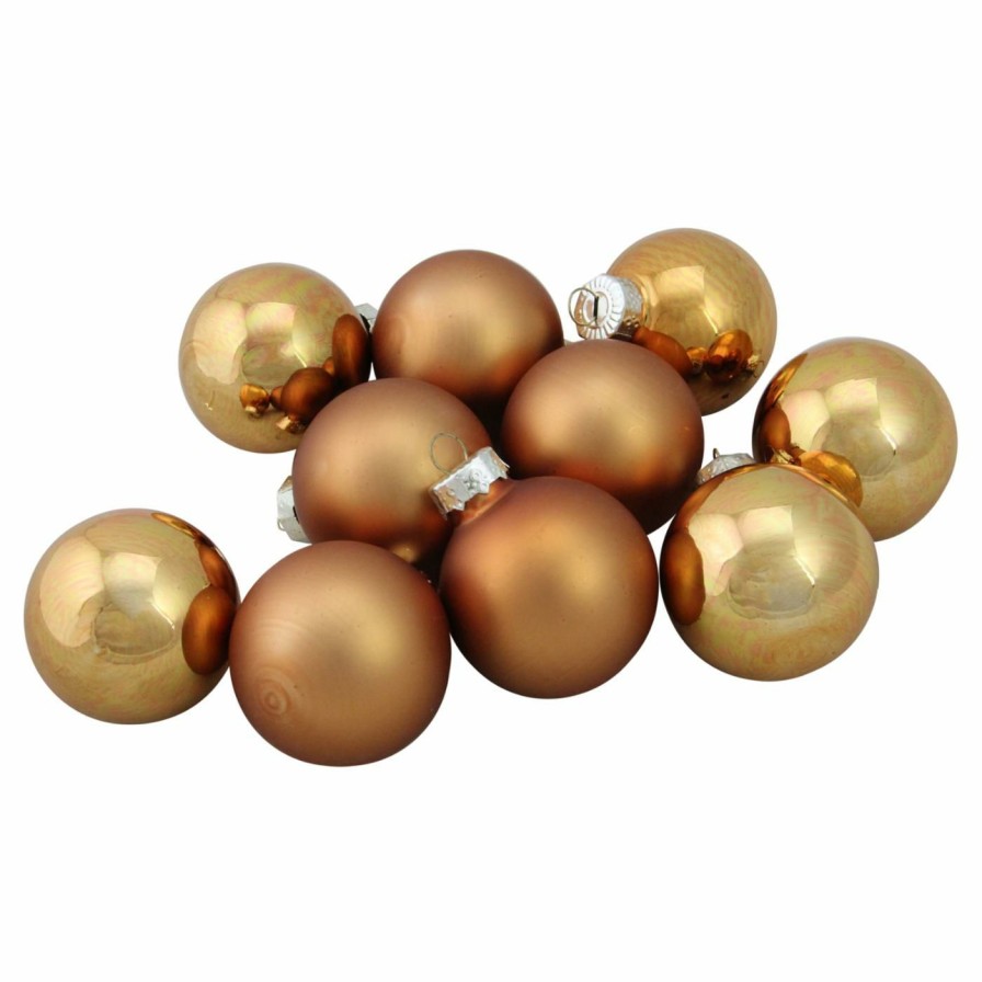 Ornaments * | Best Pirce Yellow Ornaments Northlight 10 Piece 1.75 In. Shiny And Matte Ball Ornament Set