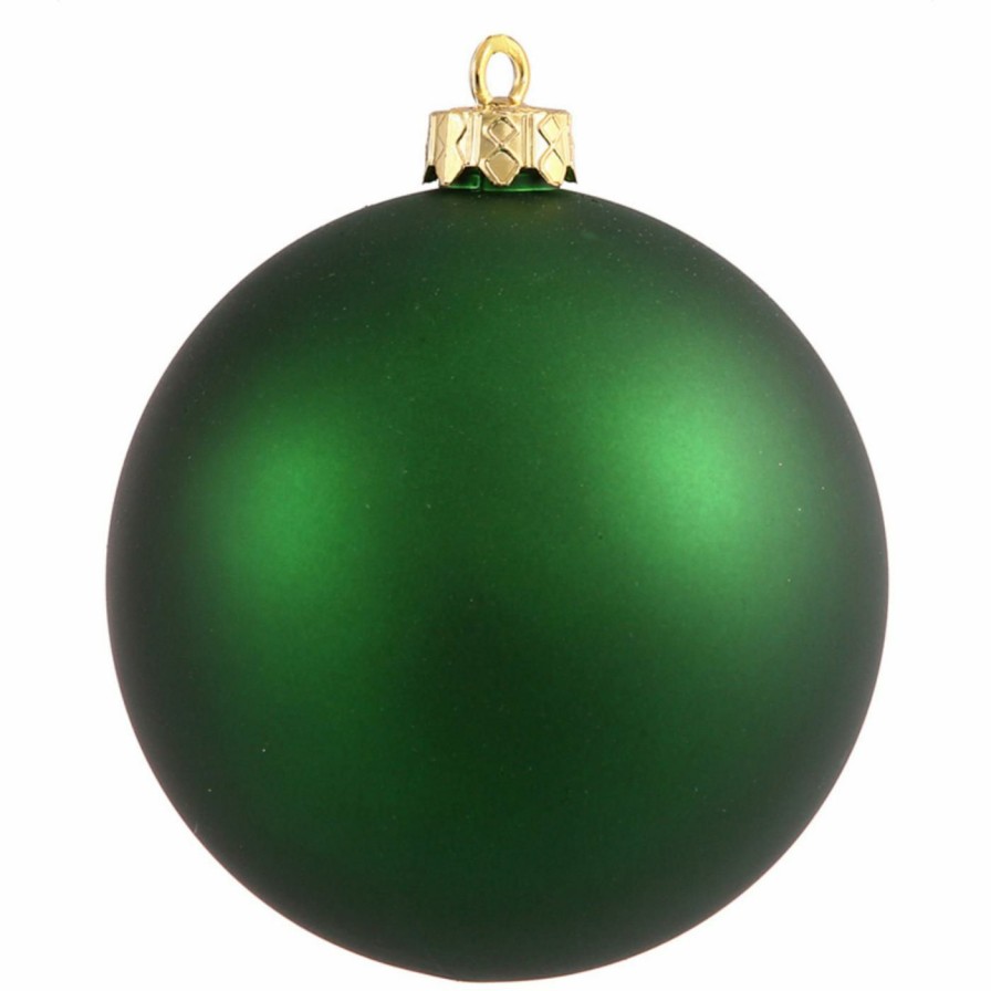 Ornaments * | New Green Ornaments Vickerman 8 In. Matte Shatterproof Ball Ornament