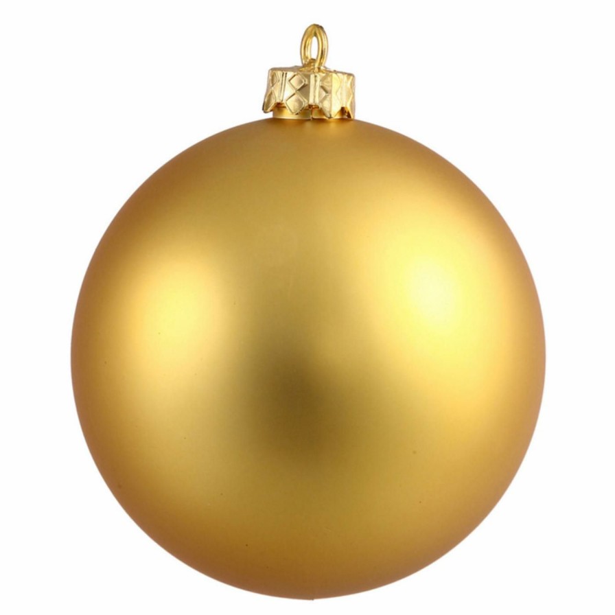 Ornaments * | Best Deal Yellow Ornaments Vickerman 10 In. Matte Ball Ornament