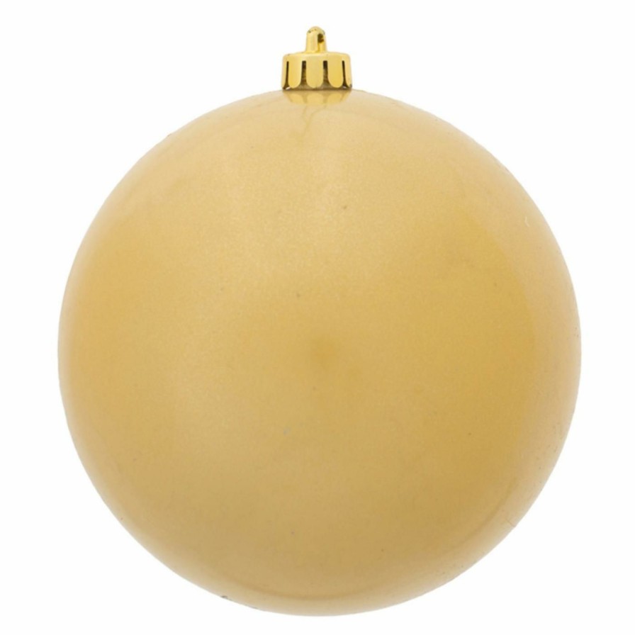 Ornaments * | Promo Yellow Ornaments Vickerman 3 In. Candy Ball Ornament Set Of 12