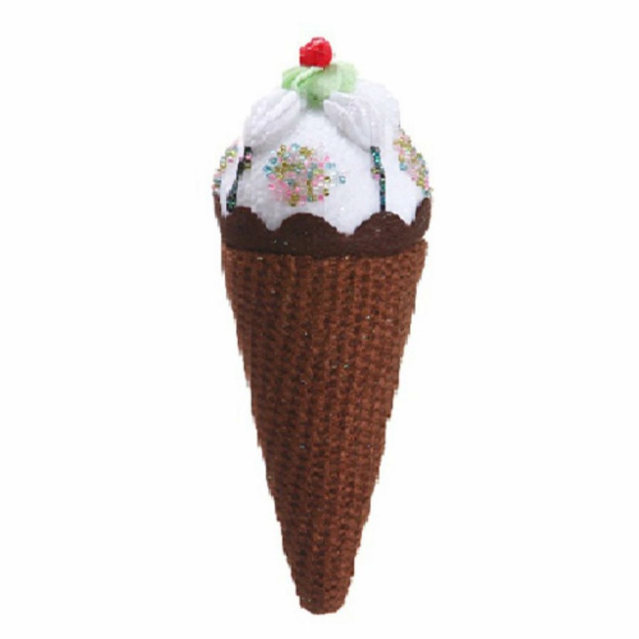 Ornaments * | Wholesale Multicolored Ornaments Allstate 7 In. Chocolate Ice Cream Cone Novelty Ornament