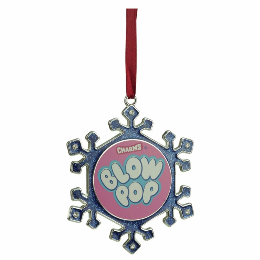 Ornaments * | Best Reviews Of Multicolored Ornaments Northlight Silver Plated Blow Pop Snowflake Christmas Ornament