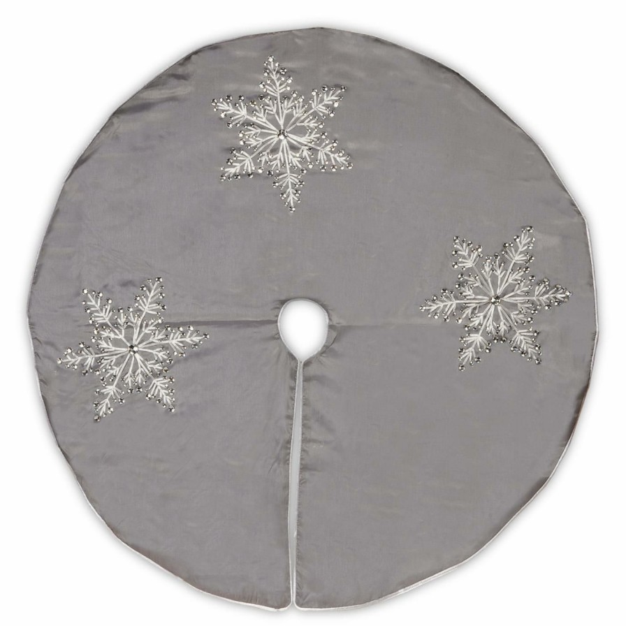 Tree Skirts & Collars * | New Christmas Tree Skirts & Collars National Tree Company 42 In. Snowflake Tree Skirt